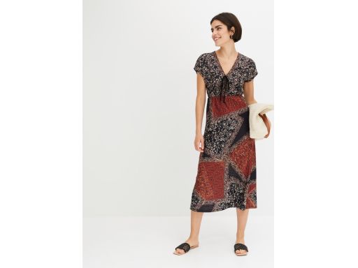 B.P.C sukienka midi we wzory 40/42.