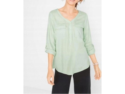 B.P.C miętowa bluzka z kieszonkami r.42
