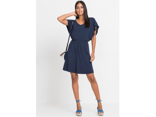 B.P.C granatowa sukienka letnia z wiskozy ^32/34