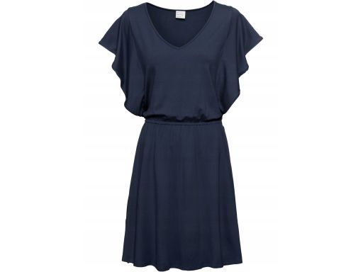 B.P.C granatowa sukienka letnia z wiskozy ^32/34
