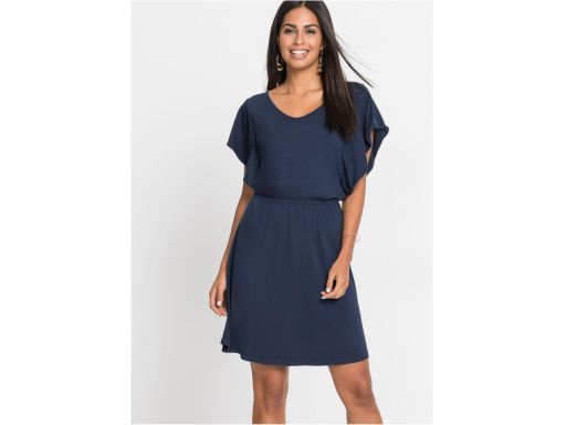 B.P.C granatowa sukienka letnia z wiskozy ^32/34