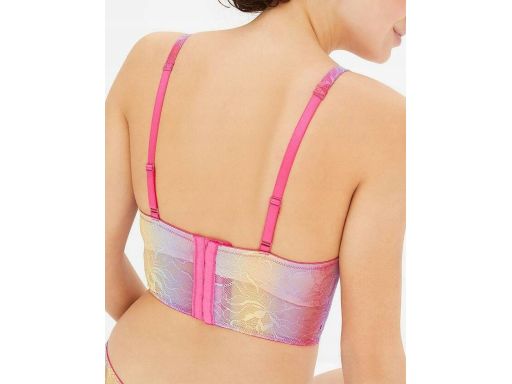 B.P.C biustonosz bralette przedłużony-top z fiszbinami kolorowy r.90B