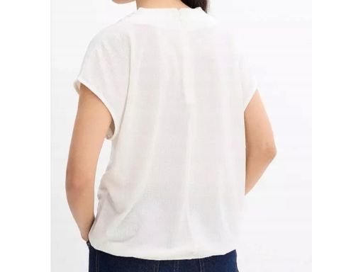 B.P.C bluzka śmietankowa krepowana 40/42.