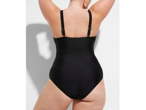 B.P.C kostium jednoczęściowy czarny w białe paski r.50