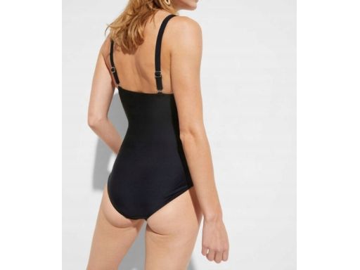 B.P.C kostium jednoczęściowy czarny w białe paski r.50