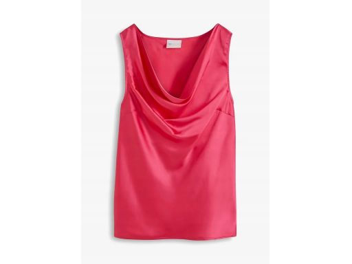 B.P.C top z lejącym dekoltem różowy satynowy 40.