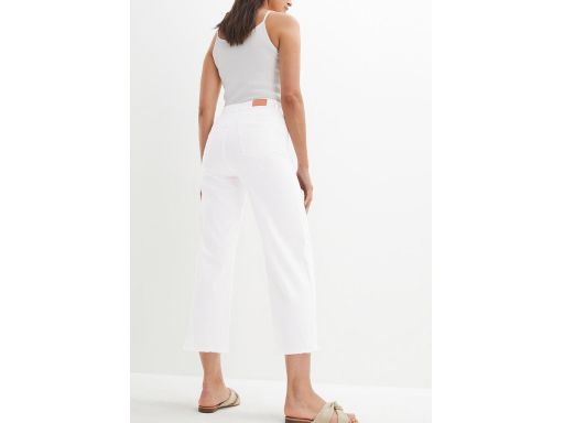 B.P.C spodnie 7/8 białe damskie r.46