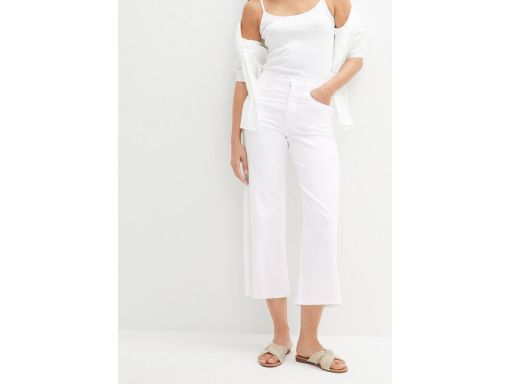 B.P.C spodnie 7/8 białe damskie r.46