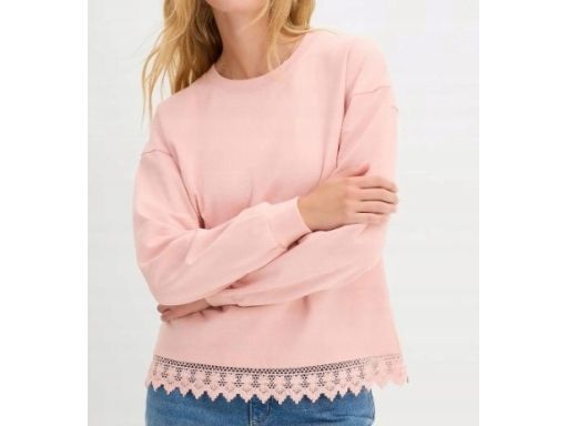 B.P.C różowa bluza z koronką r.44/46
