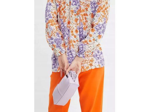 B.P.C bluzka koszulowa w kwiaty z wiskozy kolorowa 42.