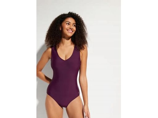 B.P.C kostium kąpielowy modelujący klasyczny ciemny fiolet r.44
