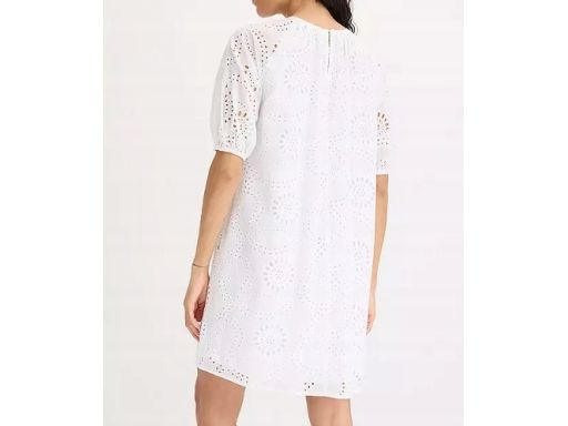 B.P.C sukienka biała ażurowy haft r.44