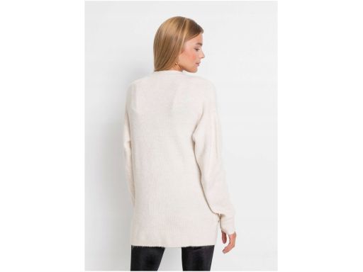 B.P.C sweterek biały z paskiem ^44/46