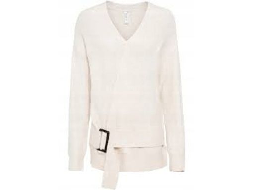 B.P.C sweterek biały z paskiem ^44/46