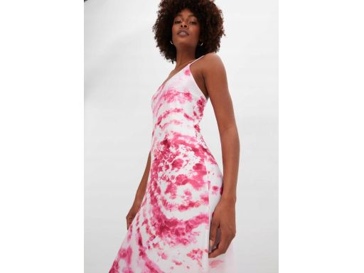 B.P.C długa sukienka letnia w różowe wzory r.40/42