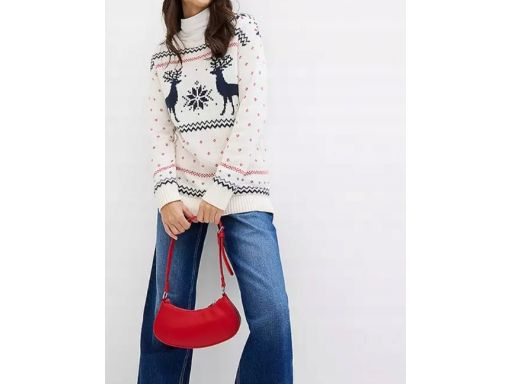 B.P.C sweter świąteczny we wzory 52/54.