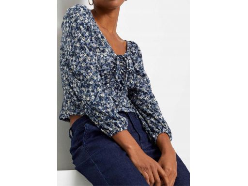 B.P.C bluzka w kwiatki marszczona ^52/54