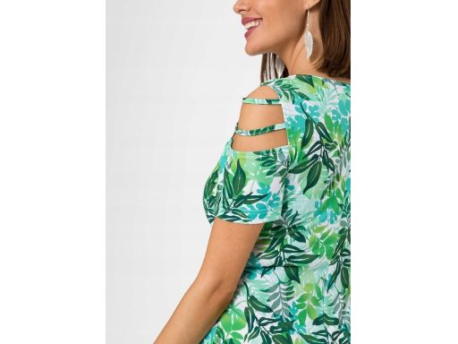 B.P.C Sukienka w liście odkryte ramiona ^36/38