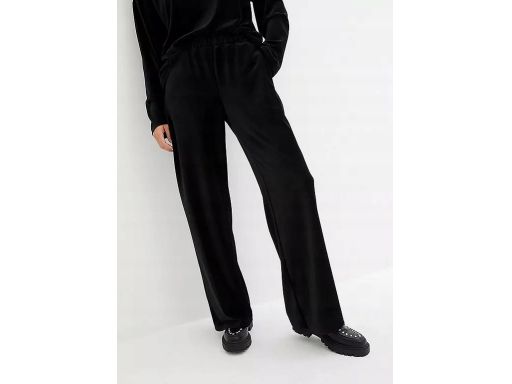 B.P.C spodnie sztruksowe czarne wygodne 48/50.