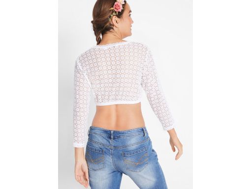 B.P.C bluzka koronkowa krótka ludowa 44/46.