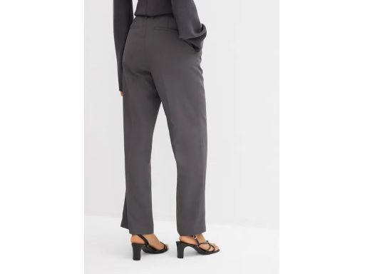 B.P.C szare spodnie z szeroką nogawką w kant r.44