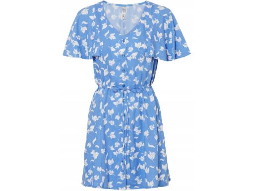 B.P.C sukienka mini niebieska w kwiaty ^44