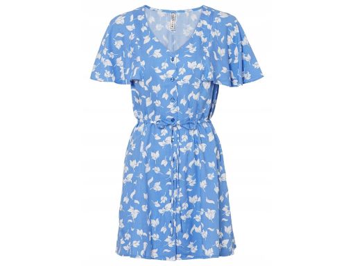 B.P.C sukienka mini niebieska w kwiaty ^44