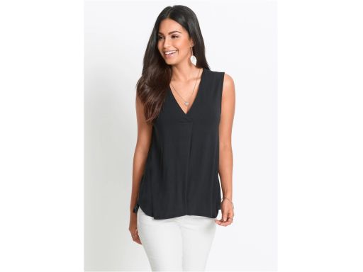 B.P.C czarny top z lejącego materiału ^40/42