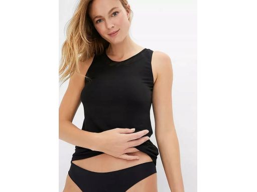 B.P.C top modalowy z siateczką czarny r.44/46