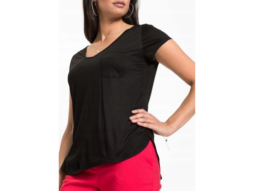 B.P.C t-shirt czarny z miękkiej wiskozy 48/50.