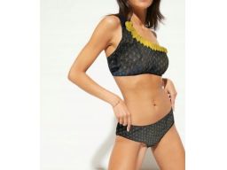 B.P.C bikini bandeau czarno-złote Premium r.38