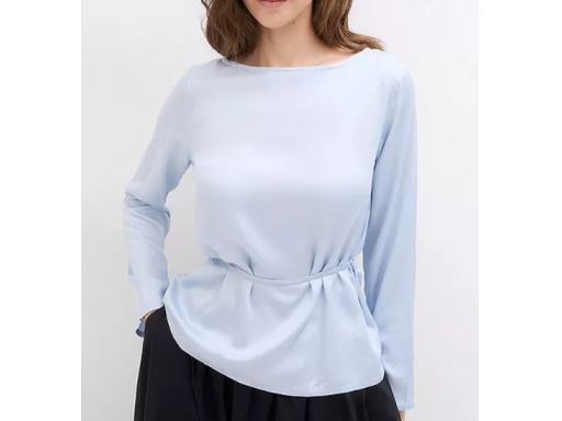 B.P.C bluzka tunika z wiązaniem niebieska ^46
