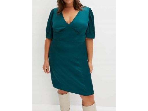 B.P.C sukienka satynowa zielona ^46
