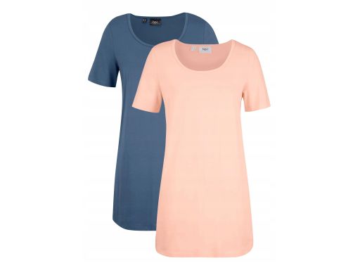 B.P.C t-shirt granatowy dłuższy damski 40/42.