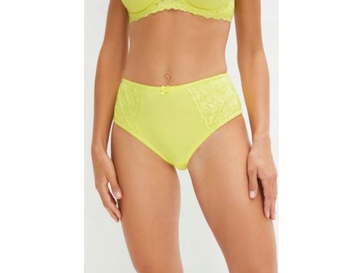 B.P.C. 2-pak majtki figi maxi z koronką limonkowe r.44/46