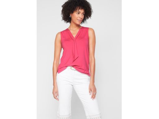B.P.C top różowy z krawatką r.40/42