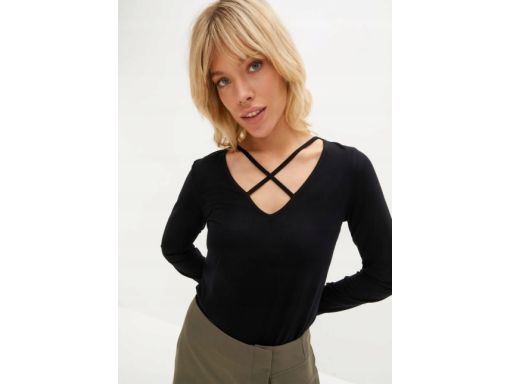 B.P.C bluzka czarna z paskami r.40/42