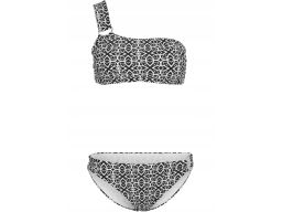B.P.C bikini bandeau czarne we wzorki 36.
