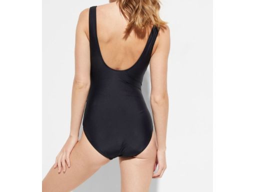 B.P.C kostium kąpielowy czarny z marszczeniami modelujący r.44