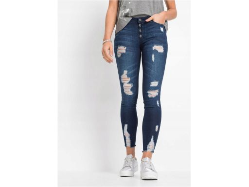 B.P.C jeansy skinny ciemne przetarcia r.38