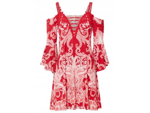 B.P.C sukienka z odkrytymi ramionami koronka r.36/38