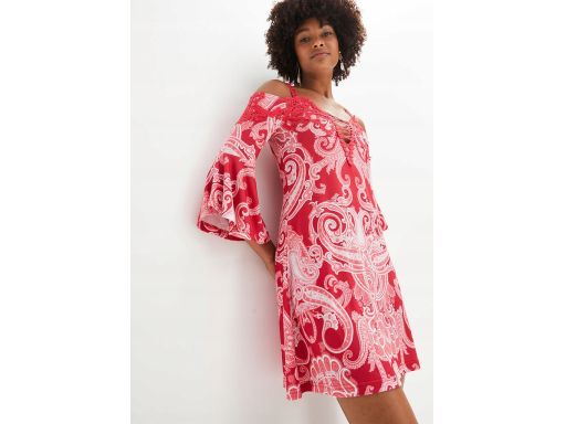 B.P.C sukienka z odkrytymi ramionami koronka r.36/38