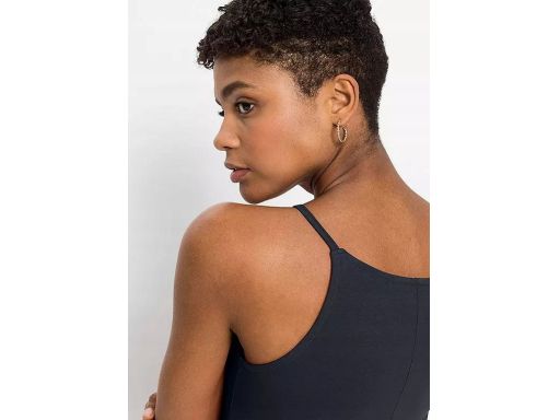 B.P.C. sukienka maxi czarna letnia na cienkie ramiączka ^36/38