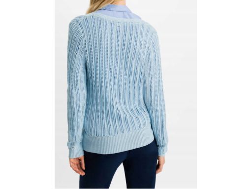 B.P.C niebieski sweter ażurowy ^44/46