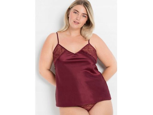 B.P.C Jedwabny top z koronką ^32/34