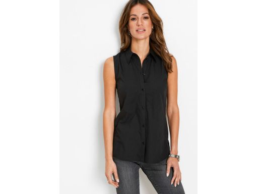 B.P.C bluzka koszulowa bez rękawów czarna r.46