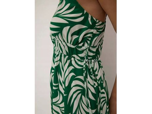 B.P.C sukienka midi z wiskozy na ramiączka we wzory 44/46.