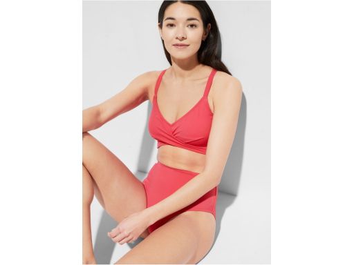 B.P.C bikini wiązane figi z wysokim stanem róż r.42