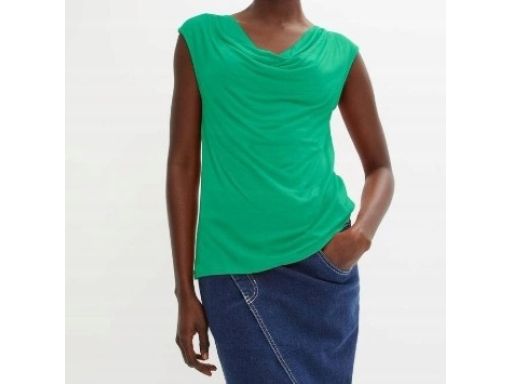 B.P.C zielona bluzka z lejącym dekoltem 44/46.