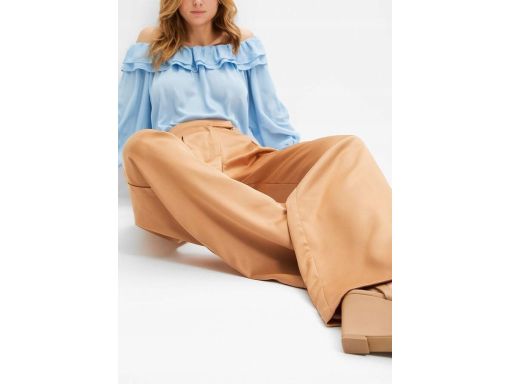 B.P.C złote spodnie połyskujące w kant ^50